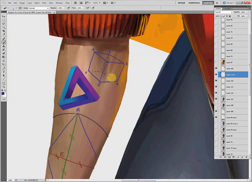 PS教程:Photoshop创建喷射滑板女孩插画 PS教程:Photoshop创建喷射滑板女孩插画