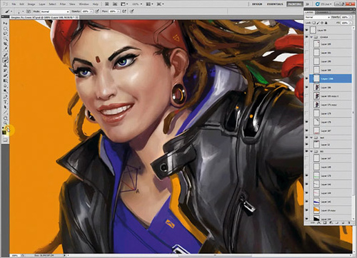 PS教程:Photoshop创建喷射滑板女孩插画 PS教程:Photoshop创建喷射滑板女孩插画