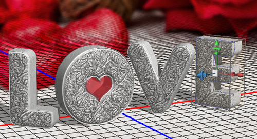 PS教程:Photoshop创建3D银纹文字特效 PS教程:Photoshop创建3D银纹文字特效